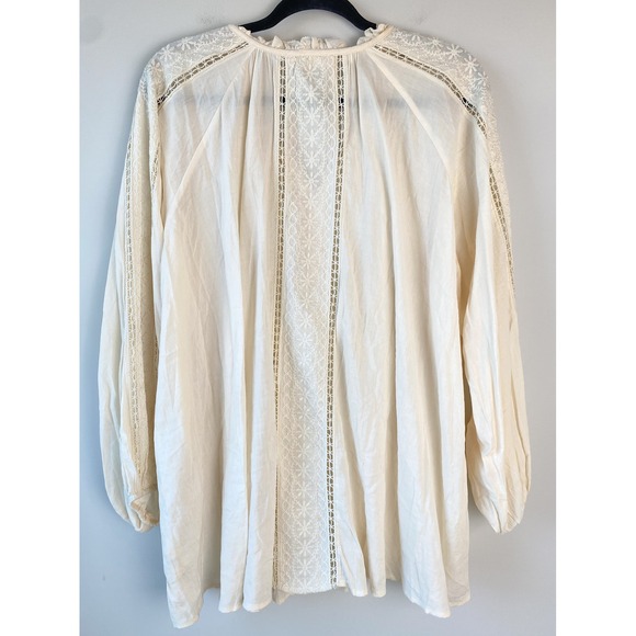 Spell & The Gypsy Loves Me Not Peasant Blouse XXL Cream Cottagecore Romantic - Picture 9 of 14